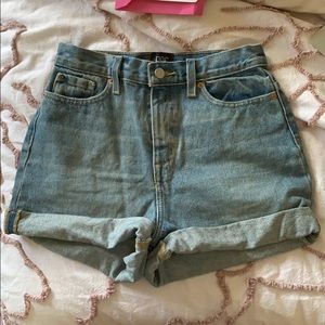 High waisted mom shorts